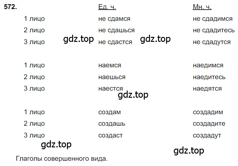 Решение 3. номер 572 (страница 111) гдз по русскому языку 6 класс Баранов, Ладыженская, учебник 2 часть