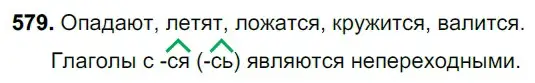 Решение 3. номер 579 (страница 115) гдз по русскому языку 6 класс Баранов, Ладыженская, учебник 2 часть