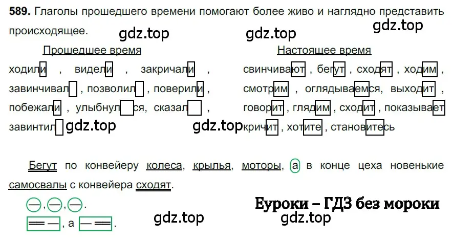 Решение 3. номер 589 (страница 119) гдз по русскому языку 6 класс Баранов, Ладыженская, учебник 2 часть