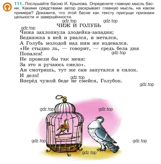 Условие номер 111 (страница 57) гдз по русскому языку 6 класс Баранов, Ладыженская, учебник 1 часть