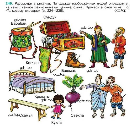 Условие номер 249 (страница 128) гдз по русскому языку 6 класс Баранов, Ладыженская, учебник 1 часть