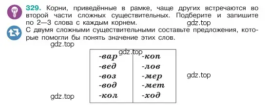 Условие номер 329 (страница 171) гдз по русскому языку 6 класс Баранов, Ладыженская, учебник 1 часть