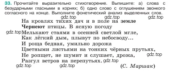 Условие номер 33 (страница 17) гдз по русскому языку 6 класс Баранов, Ладыженская, учебник 1 часть