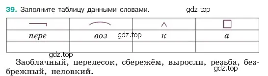 Условие номер 39 (страница 19) гдз по русскому языку 6 класс Баранов, Ладыженская, учебник 1 часть