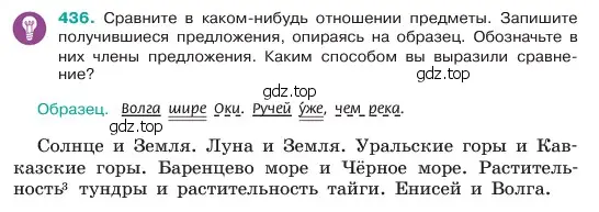 Условие номер 436 (страница 18) гдз по русскому языку 6 класс Баранов, Ладыженская, учебник 2 часть