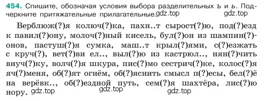 Условие номер 454 (страница 28) гдз по русскому языку 6 класс Баранов, Ладыженская, учебник 2 часть