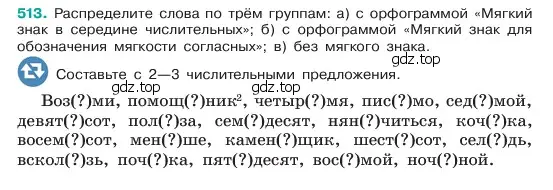 Условие номер 513 (страница 57) гдз по русскому языку 6 класс Баранов, Ладыженская, учебник 2 часть