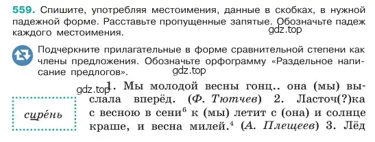 Условие номер 559 (страница 80) гдз по русскому языку 6 класс Баранов, Ладыженская, учебник 2 часть