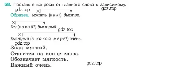 Условие номер 58 (страница 29) гдз по русскому языку 6 класс Баранов, Ладыженская, учебник 1 часть