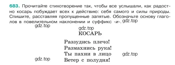 Условие номер 683 (страница 144) гдз по русскому языку 6 класс Баранов, Ладыженская, учебник 2 часть