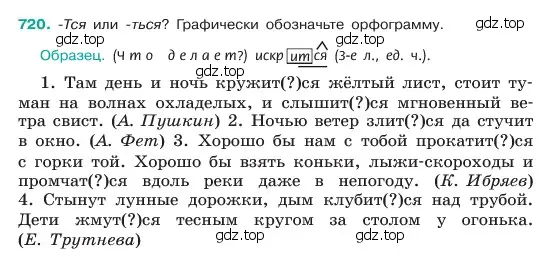 Условие номер 720 (страница 160) гдз по русскому языку 6 класс Баранов, Ладыженская, учебник 2 часть