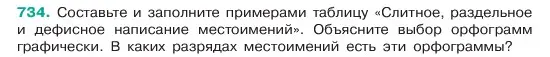 Условие номер 734 (страница 166) гдз по русскому языку 6 класс Баранов, Ладыженская, учебник 2 часть