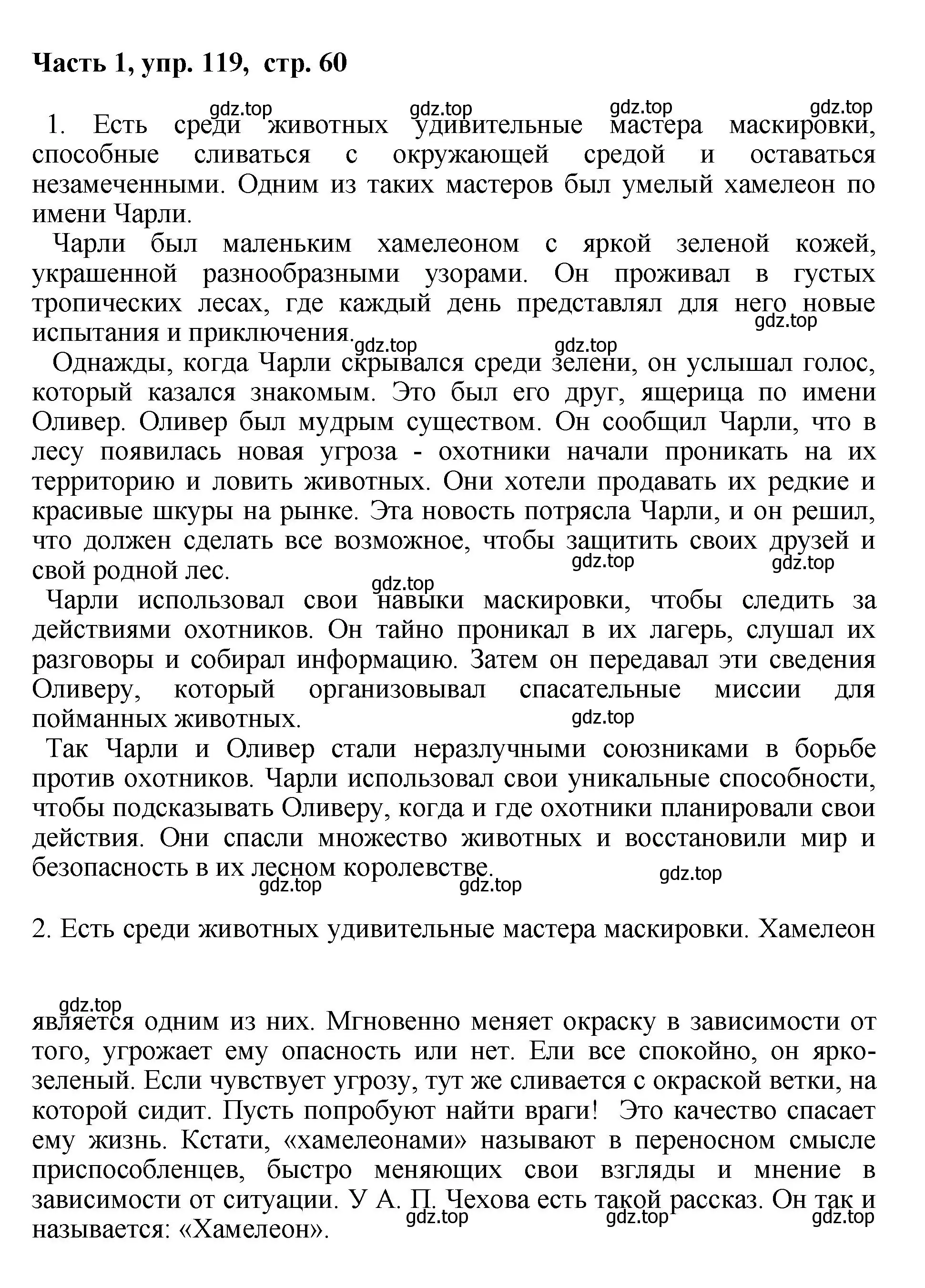 Решение номер 119 (страница 60) гдз по русскому языку 6 класс Баранов, Ладыженская, учебник 1 часть