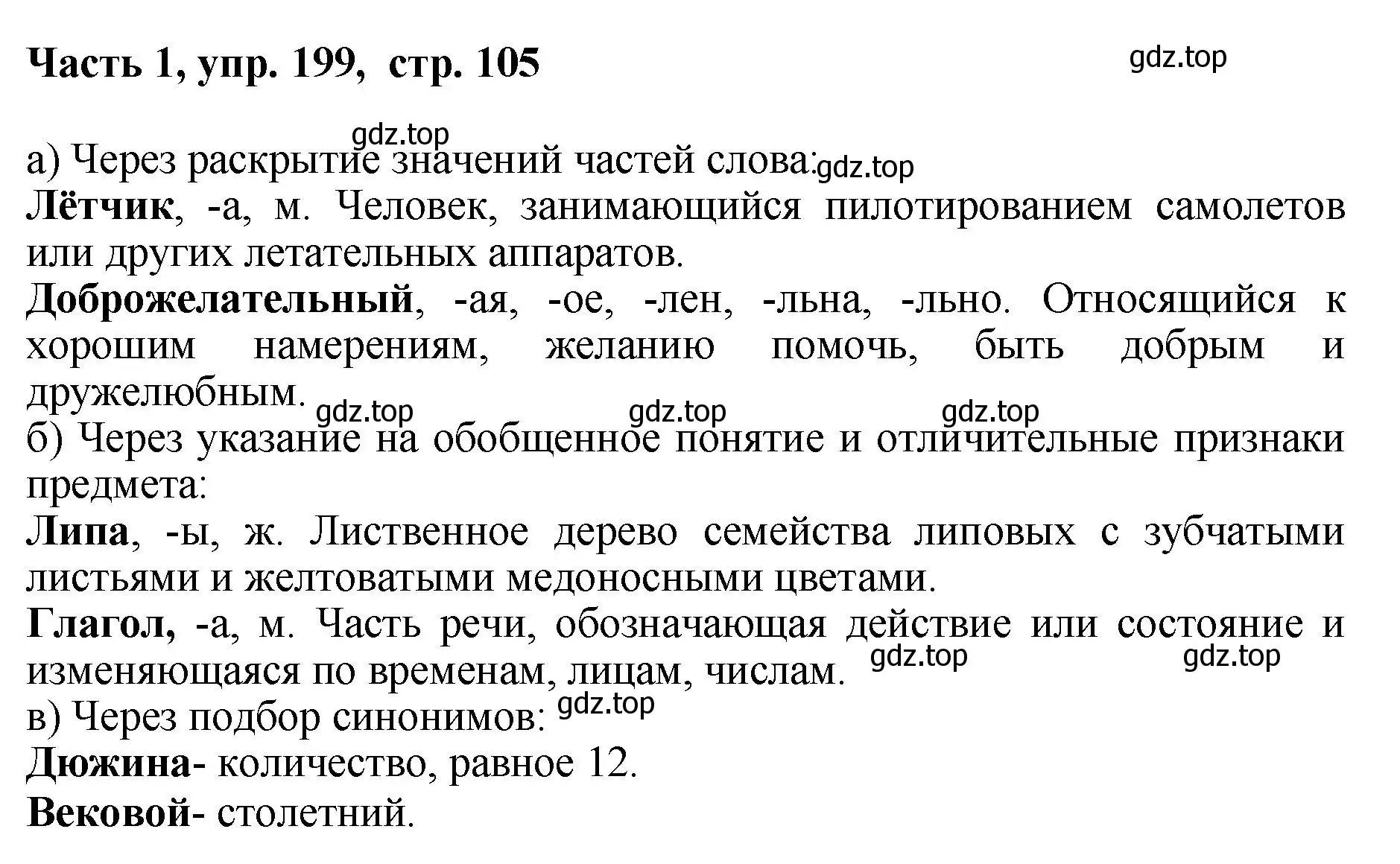 Решение номер 199 (страница 105) гдз по русскому языку 6 класс Баранов, Ладыженская, учебник 1 часть