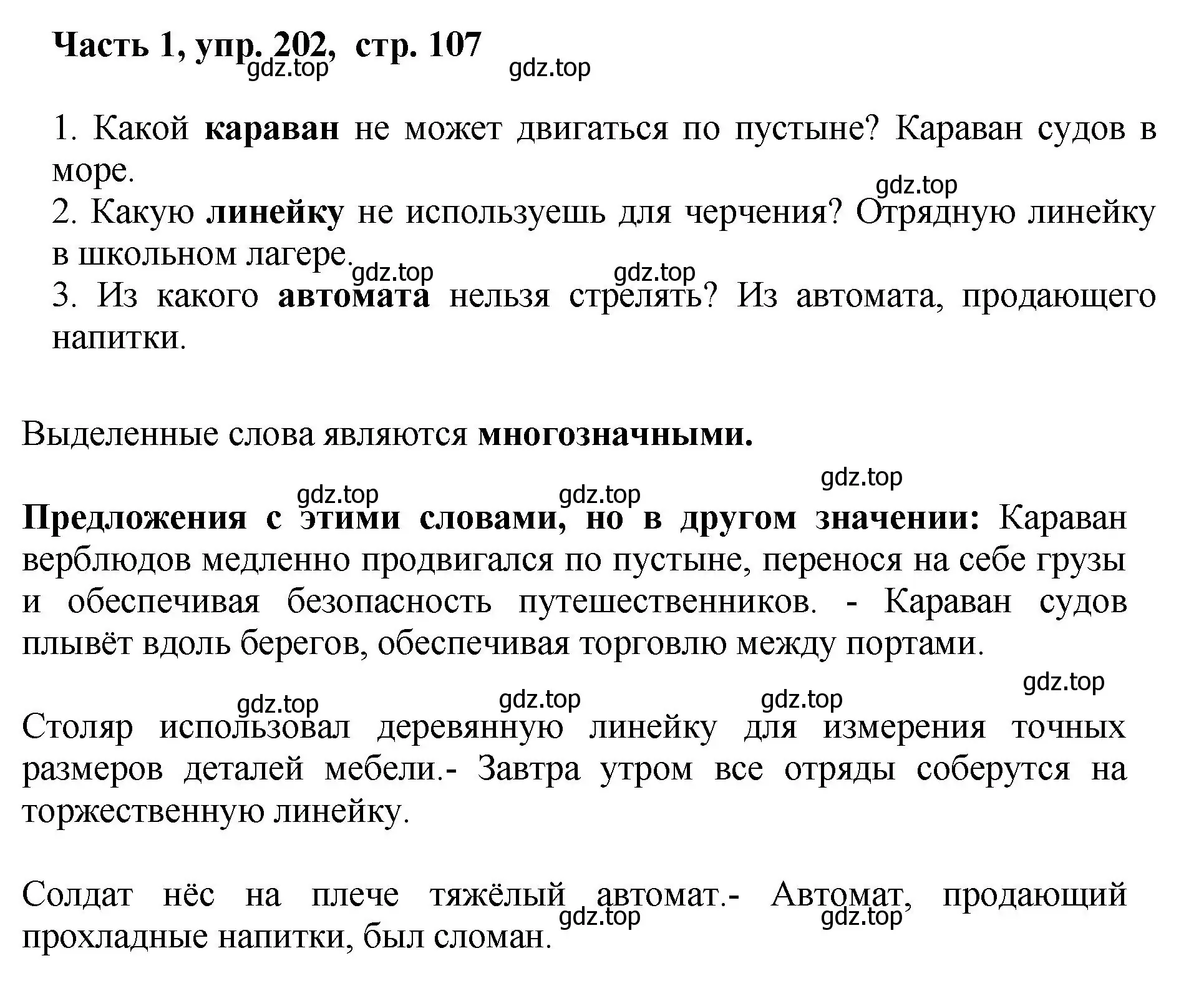 Решение номер 202 (страница 107) гдз по русскому языку 6 класс Баранов, Ладыженская, учебник 1 часть