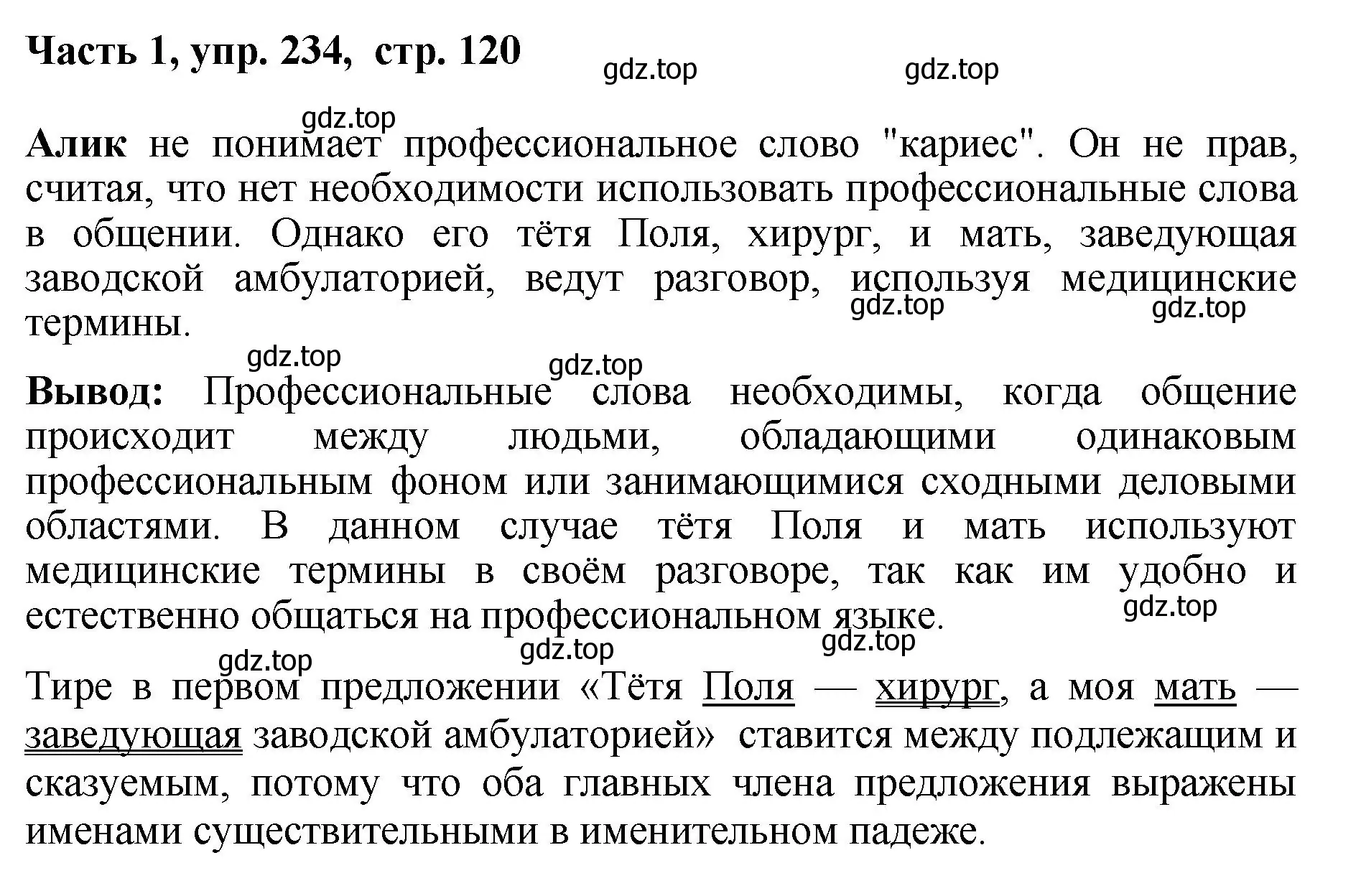 Решение номер 234 (страница 120) гдз по русскому языку 6 класс Баранов, Ладыженская, учебник 1 часть