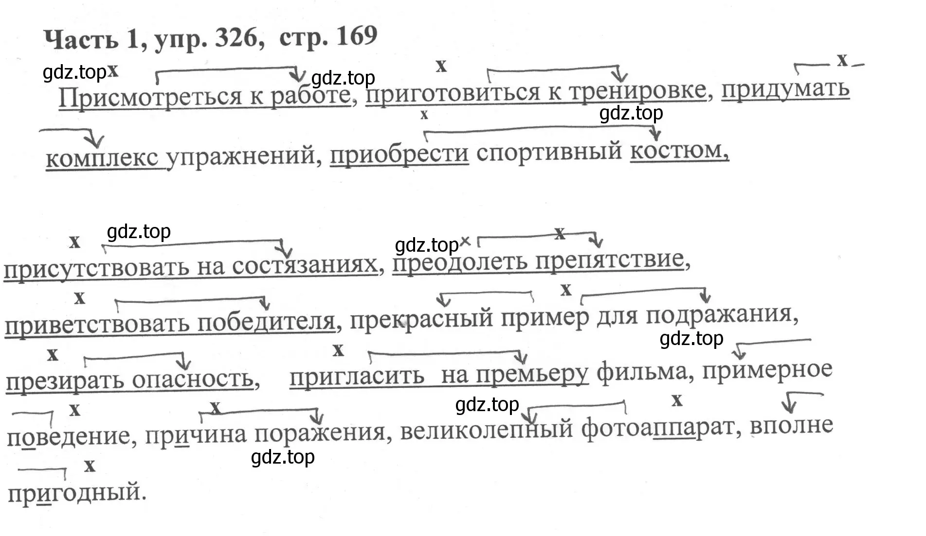 Решение номер 326 (страница 169) гдз по русскому языку 6 класс Баранов, Ладыженская, учебник 1 часть