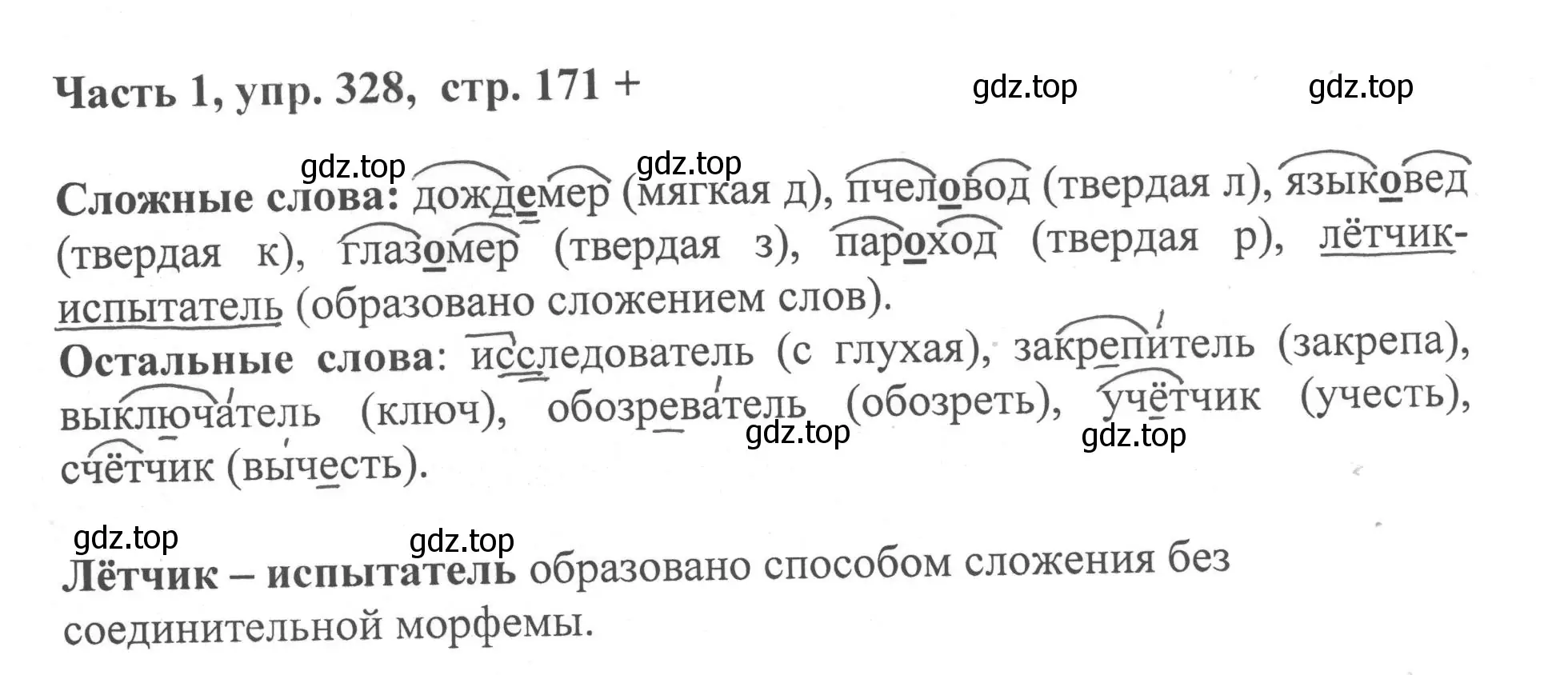 Решение номер 328 (страница 171) гдз по русскому языку 6 класс Баранов, Ладыженская, учебник 1 часть