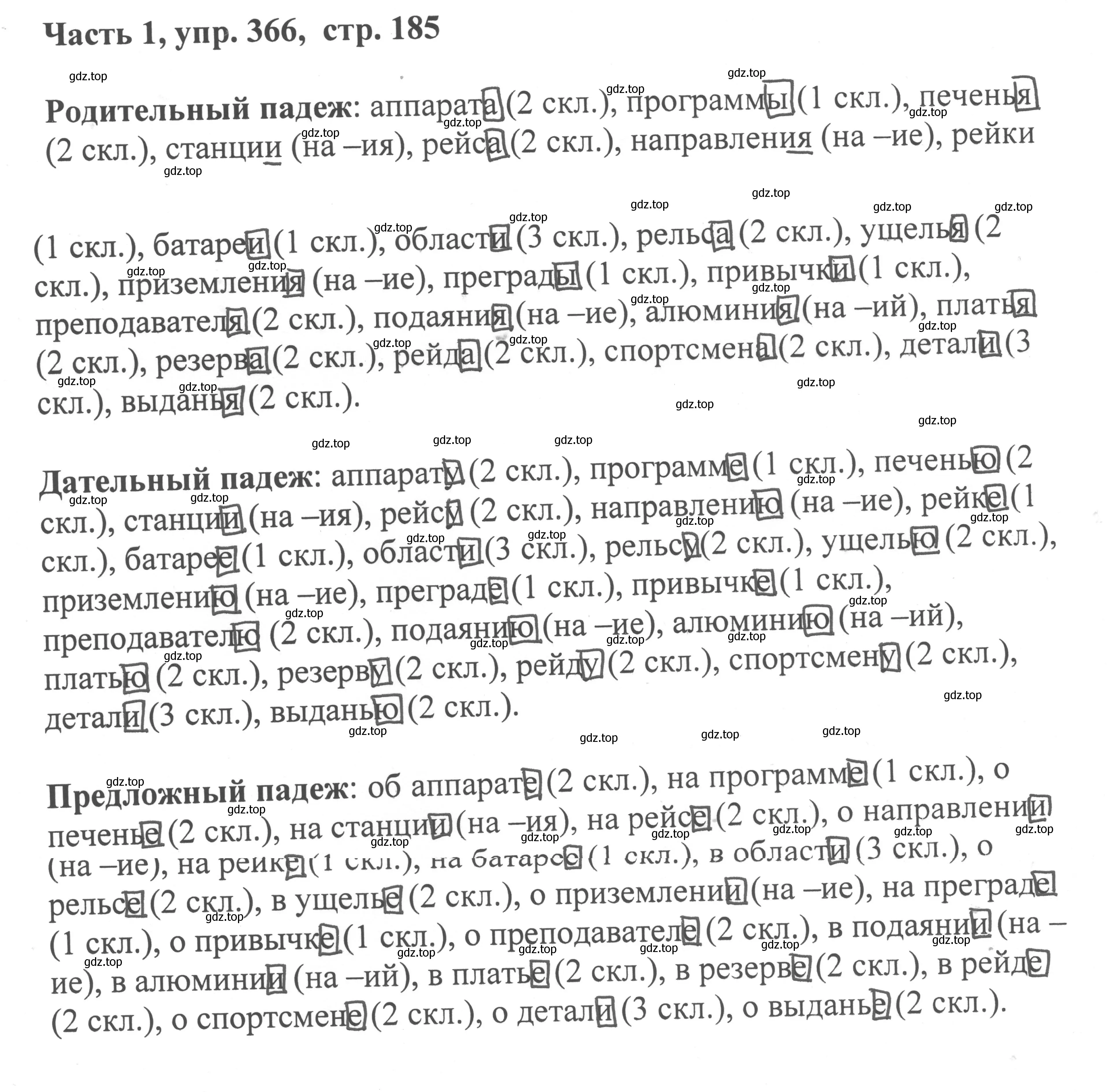 Решение номер 366 (страница 185) гдз по русскому языку 6 класс Баранов, Ладыженская, учебник 1 часть