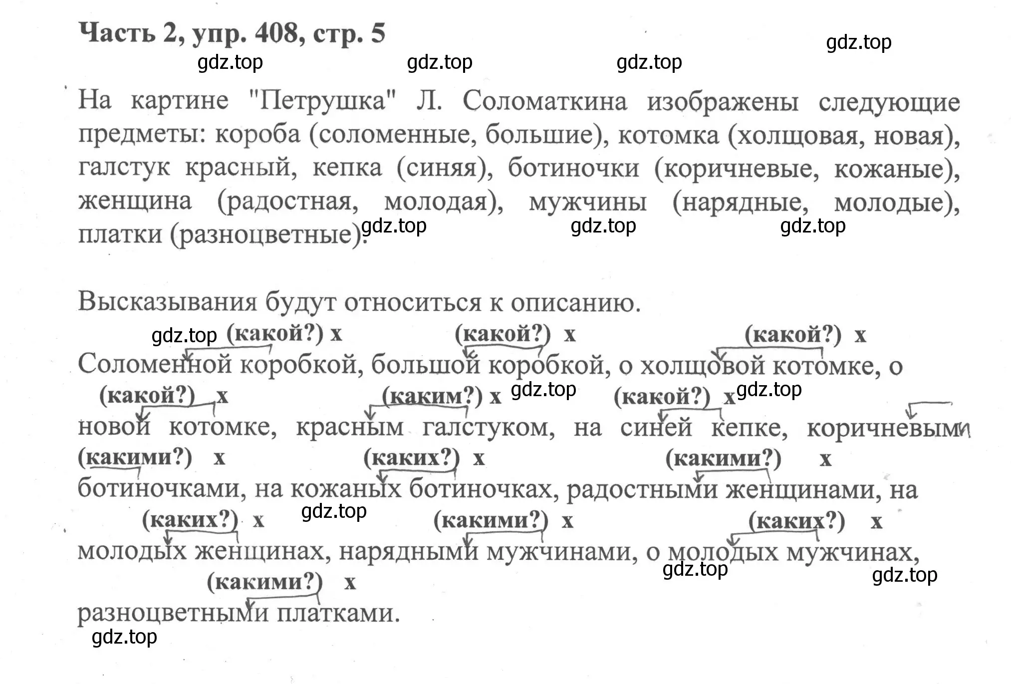 Решение номер 408 (страница 5) гдз по русскому языку 6 класс Баранов, Ладыженская, учебник 2 часть