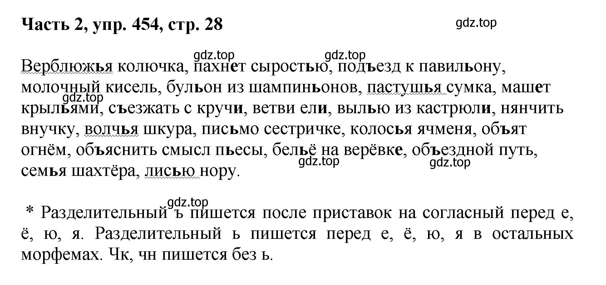 Решение номер 454 (страница 28) гдз по русскому языку 6 класс Баранов, Ладыженская, учебник 2 часть