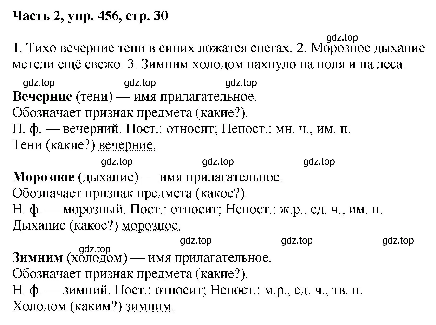 Решение номер 456 (страница 30) гдз по русскому языку 6 класс Баранов, Ладыженская, учебник 2 часть