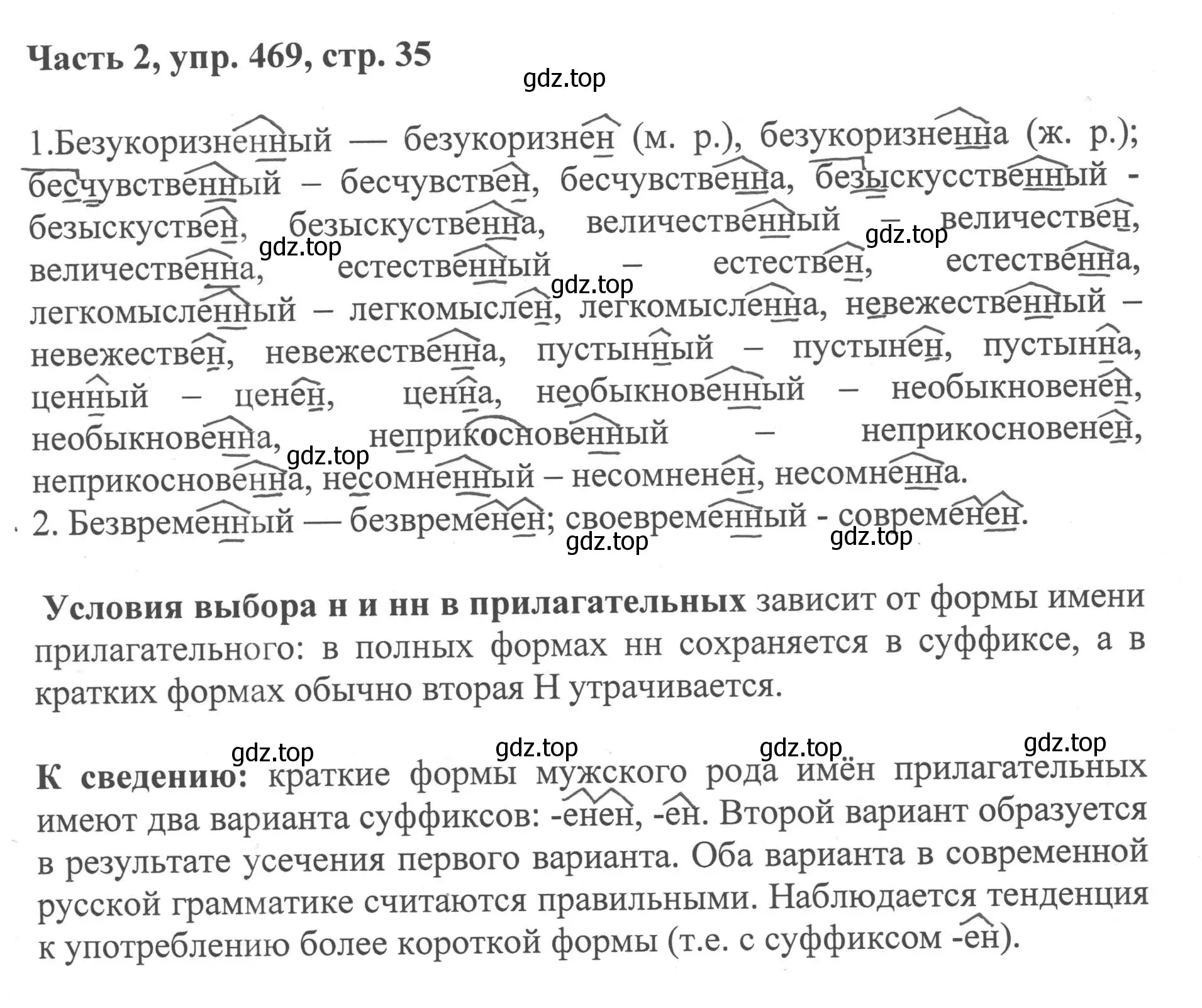 Решение номер 469 (страница 35) гдз по русскому языку 6 класс Баранов, Ладыженская, учебник 2 часть