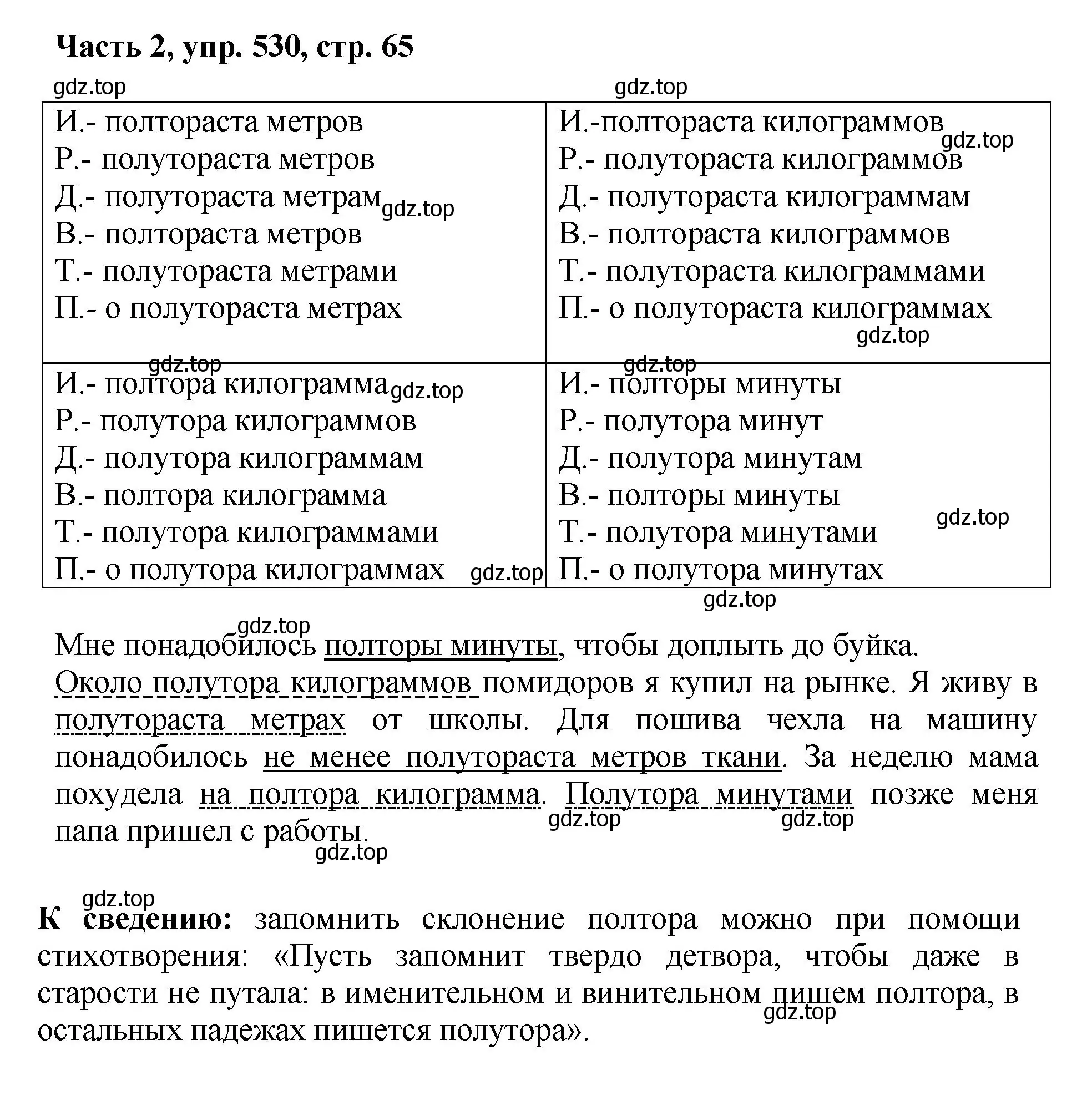 Решение номер 530 (страница 65) гдз по русскому языку 6 класс Баранов, Ладыженская, учебник 2 часть