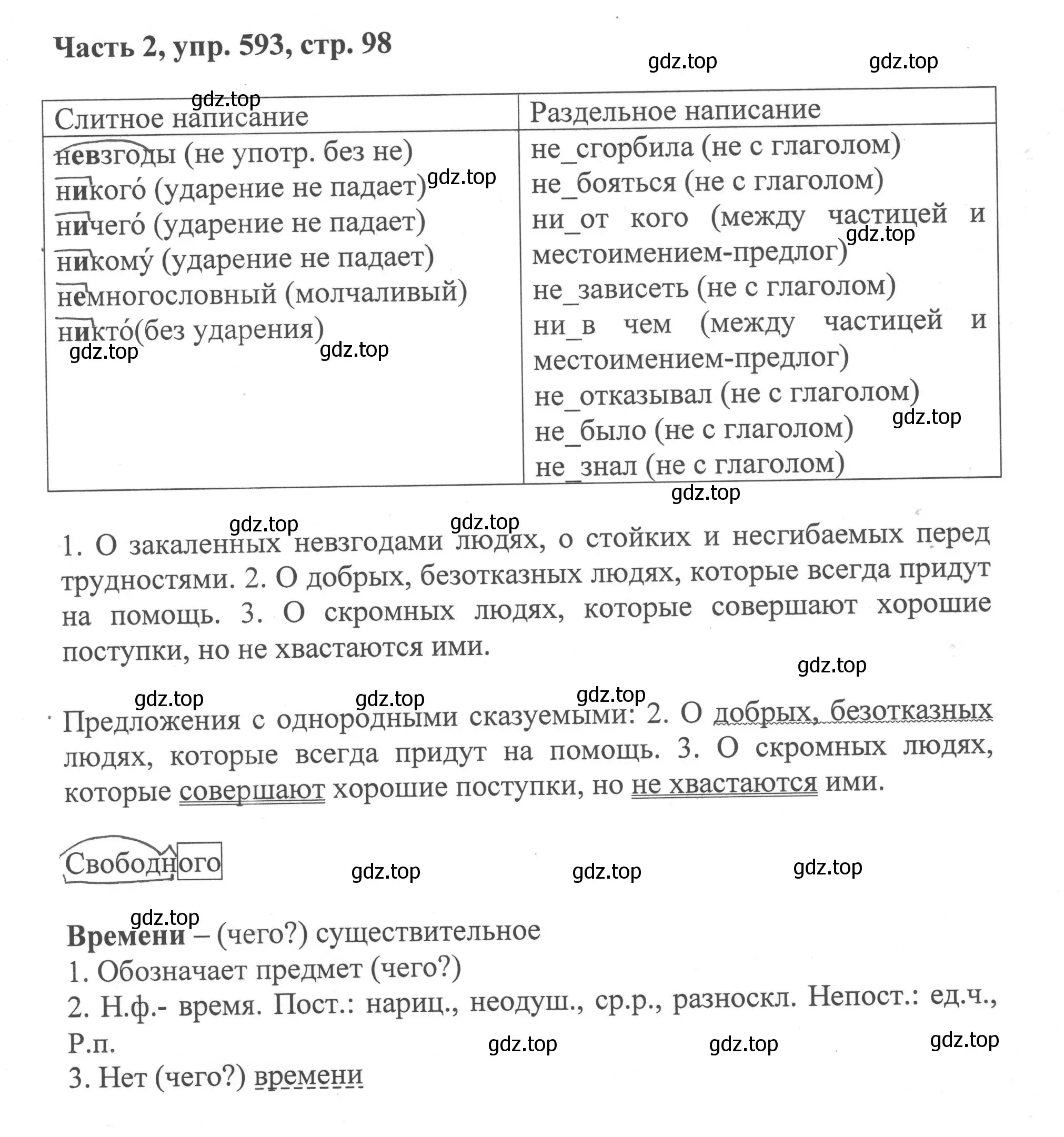 Решение номер 593 (страница 98) гдз по русскому языку 6 класс Баранов, Ладыженская, учебник 2 часть