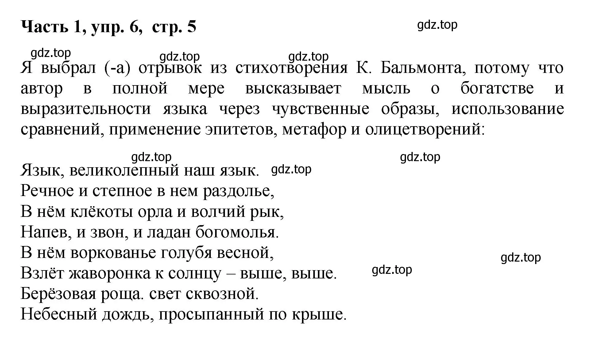 Решение номер 6 (страница 5) гдз по русскому языку 6 класс Баранов, Ладыженская, учебник 1 часть