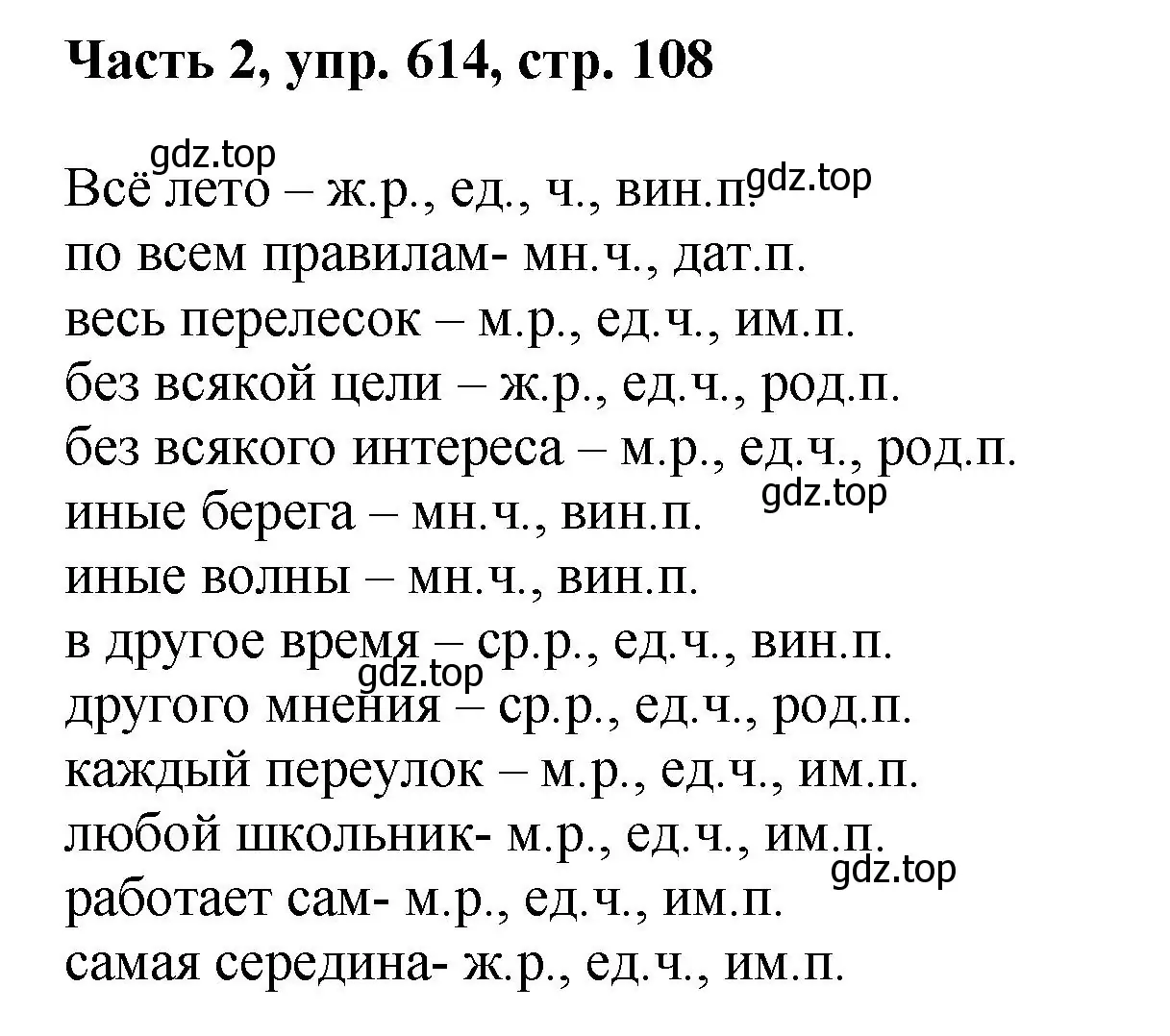 Решение номер 614 (страница 108) гдз по русскому языку 6 класс Баранов, Ладыженская, учебник 2 часть