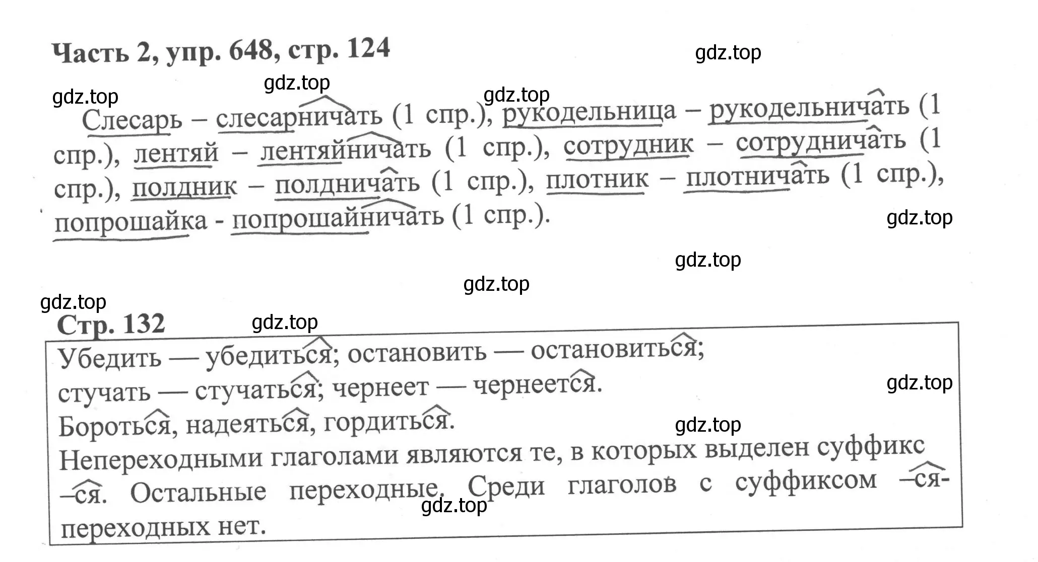 Решение номер 648 (страница 124) гдз по русскому языку 6 класс Баранов, Ладыженская, учебник 2 часть