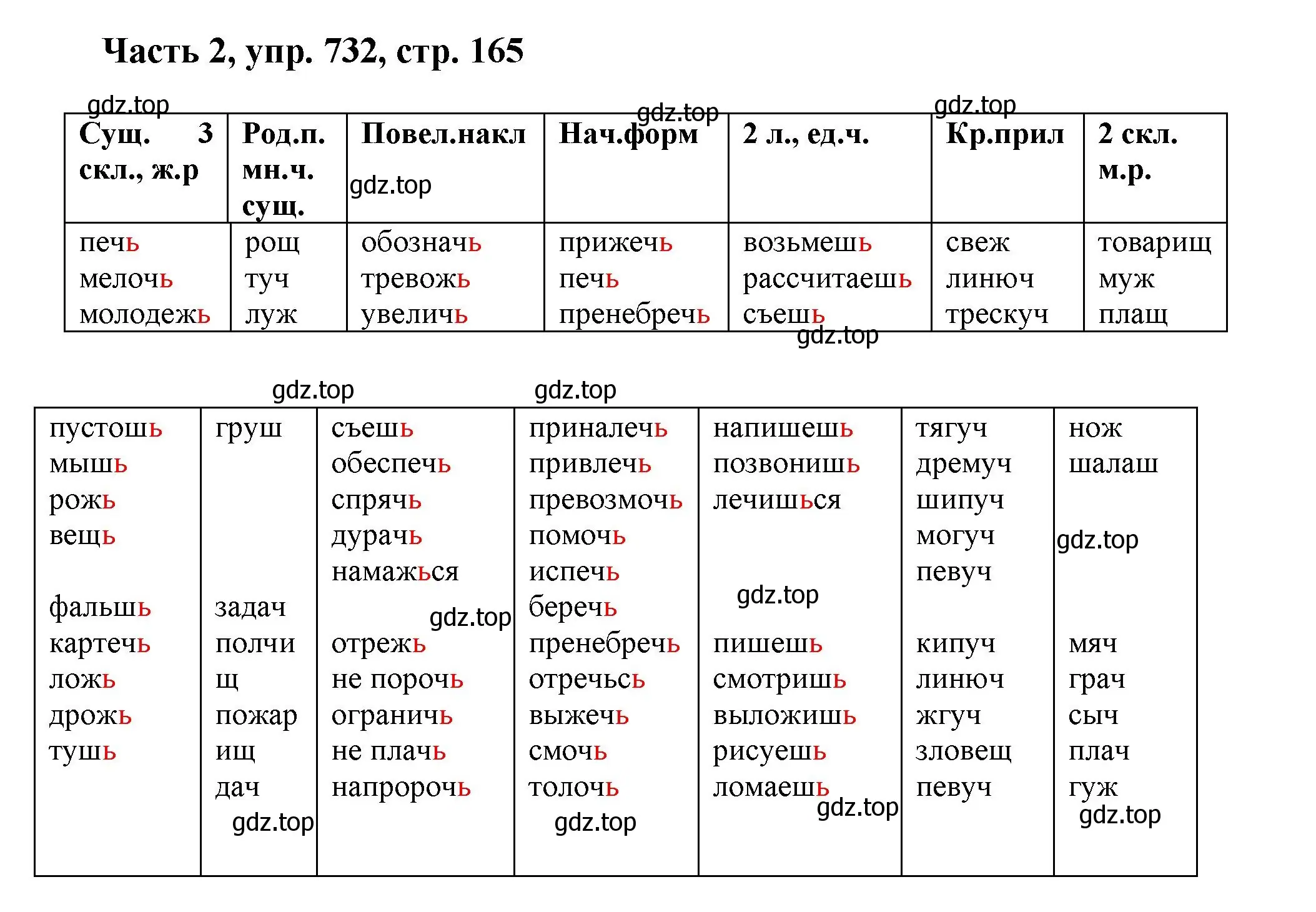 Решение номер 732 (страница 165) гдз по русскому языку 6 класс Баранов, Ладыженская, учебник 2 часть