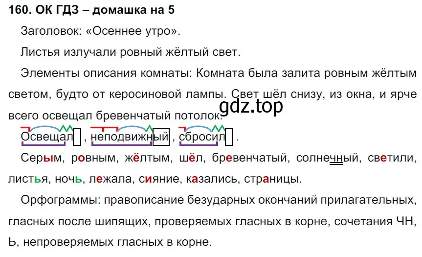 Решение 2. номер 160 (страница 86) гдз по русскому языку 6 класс Баранов, Ладыженская, учебник 1 часть