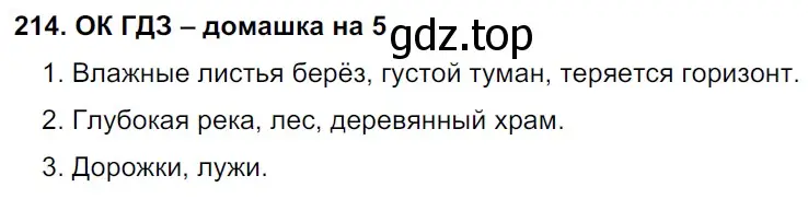 Решение 2. номер 214 (страница 110) гдз по русскому языку 6 класс Баранов, Ладыженская, учебник 1 часть