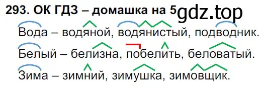 Решение 2. номер 293 (страница 153) гдз по русскому языку 6 класс Баранов, Ладыженская, учебник 1 часть