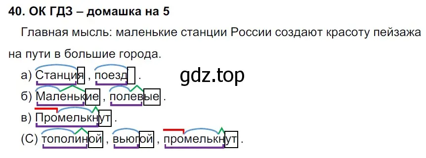 Решение 2. номер 40 (страница 20) гдз по русскому языку 6 класс Баранов, Ладыженская, учебник 1 часть