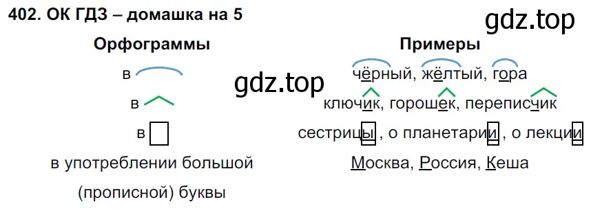 Решение 2. номер 402 (страница 202) гдз по русскому языку 6 класс Баранов, Ладыженская, учебник 1 часть