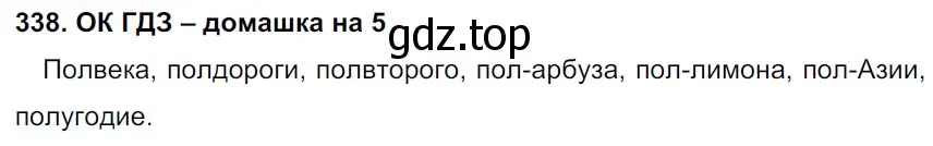 Решение 3. номер 338 (страница 174) гдз по русскому языку 6 класс Баранов, Ладыженская, учебник 1 часть