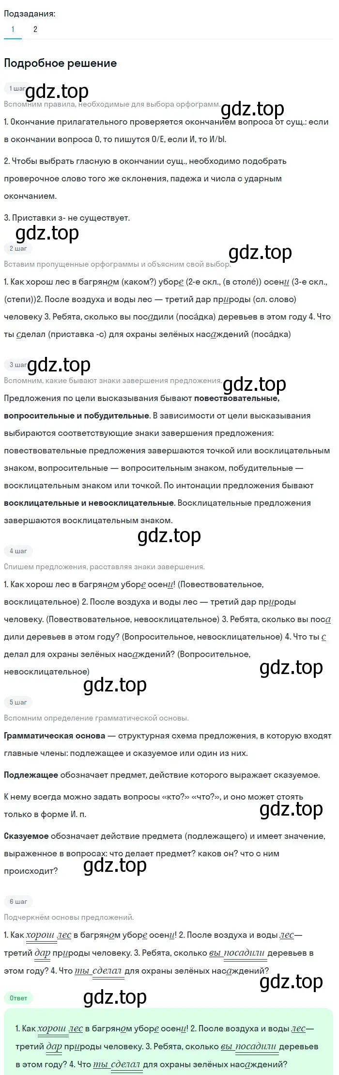 Решение 3. номер 64 (страница 32) гдз по русскому языку 6 класс Баранов, Ладыженская, учебник 1 часть