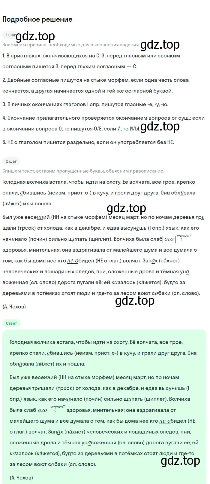 Решение 3. номер 725 (страница 164) гдз по русскому языку 6 класс Баранов, Ладыженская, учебник 2 часть