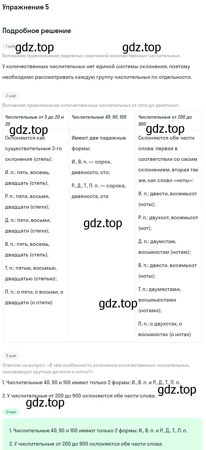 Решение 3. номер 5 (страница 73) гдз по русскому языку 6 класс Баранов, Ладыженская, учебник 2 часть