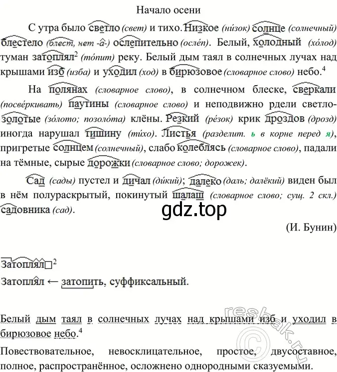 Решение 4. номер 44 (страница 21) гдз по русскому языку 6 класс Баранов, Ладыженская, учебник 1 часть