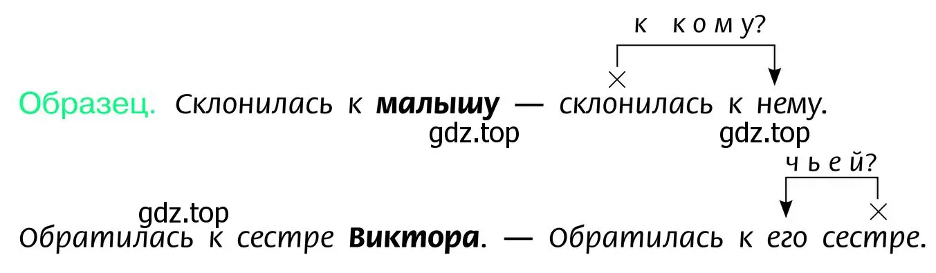 Заменить выделенные существительные местоимениями. В каких словосочетаниях местоимения обозначают принадлежность?