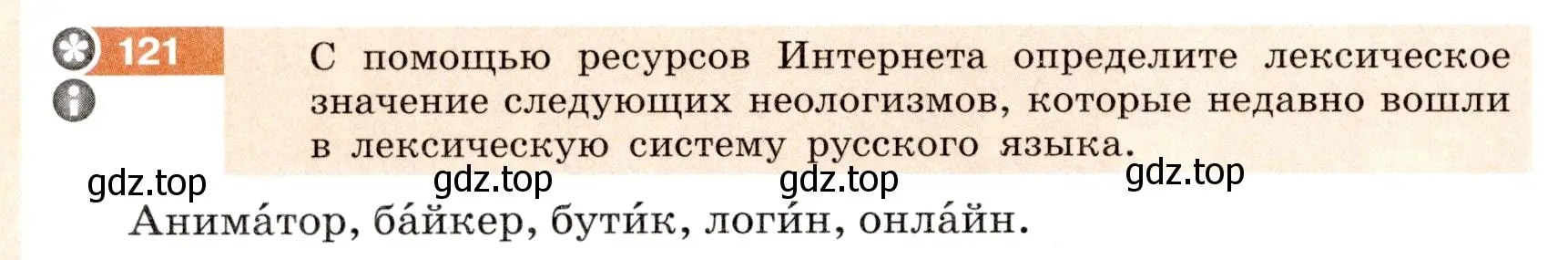 Условие номер 121 (страница 52) гдз по русскому языку 6 класс Разумовская, Львова, учебник 1 часть