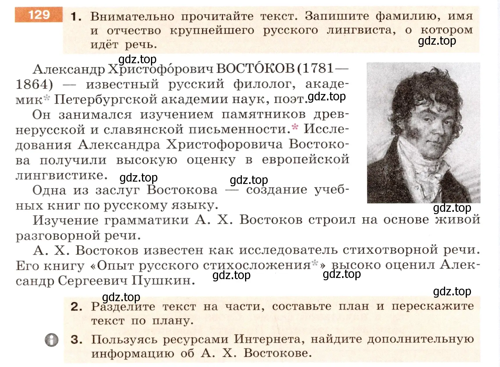 Условие номер 129 (страница 54) гдз по русскому языку 6 класс Разумовская, Львова, учебник 1 часть