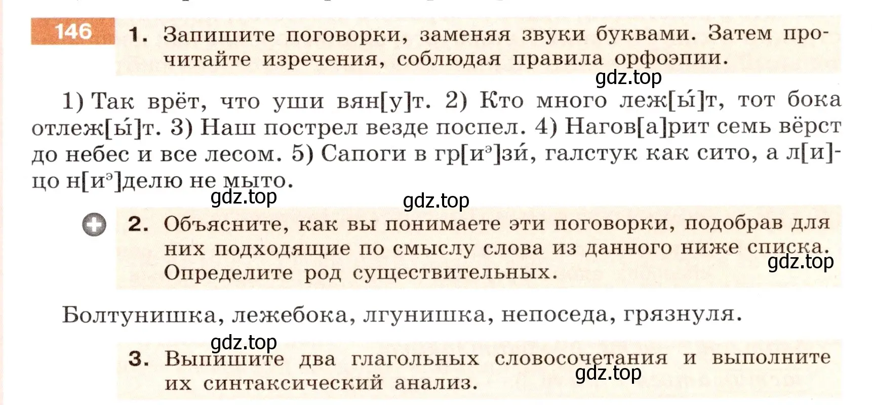 Условие номер 146 (страница 59) гдз по русскому языку 6 класс Разумовская, Львова, учебник 1 часть