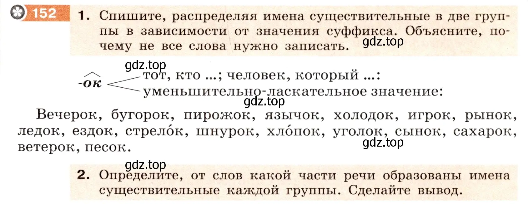 Условие номер 152 (страница 61) гдз по русскому языку 6 класс Разумовская, Львова, учебник 1 часть