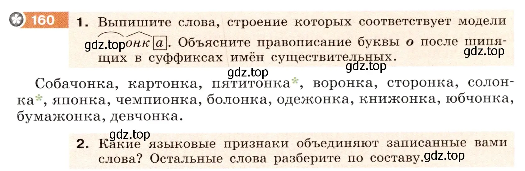 Условие номер 160 (страница 63) гдз по русскому языку 6 класс Разумовская, Львова, учебник 1 часть