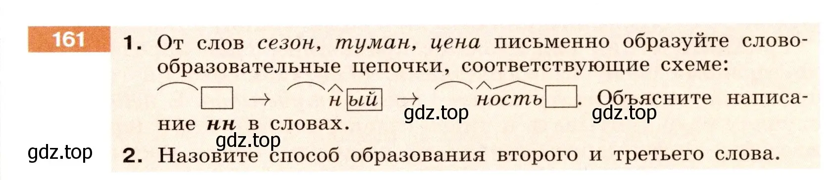 Условие номер 161 (страница 63) гдз по русскому языку 6 класс Разумовская, Львова, учебник 1 часть